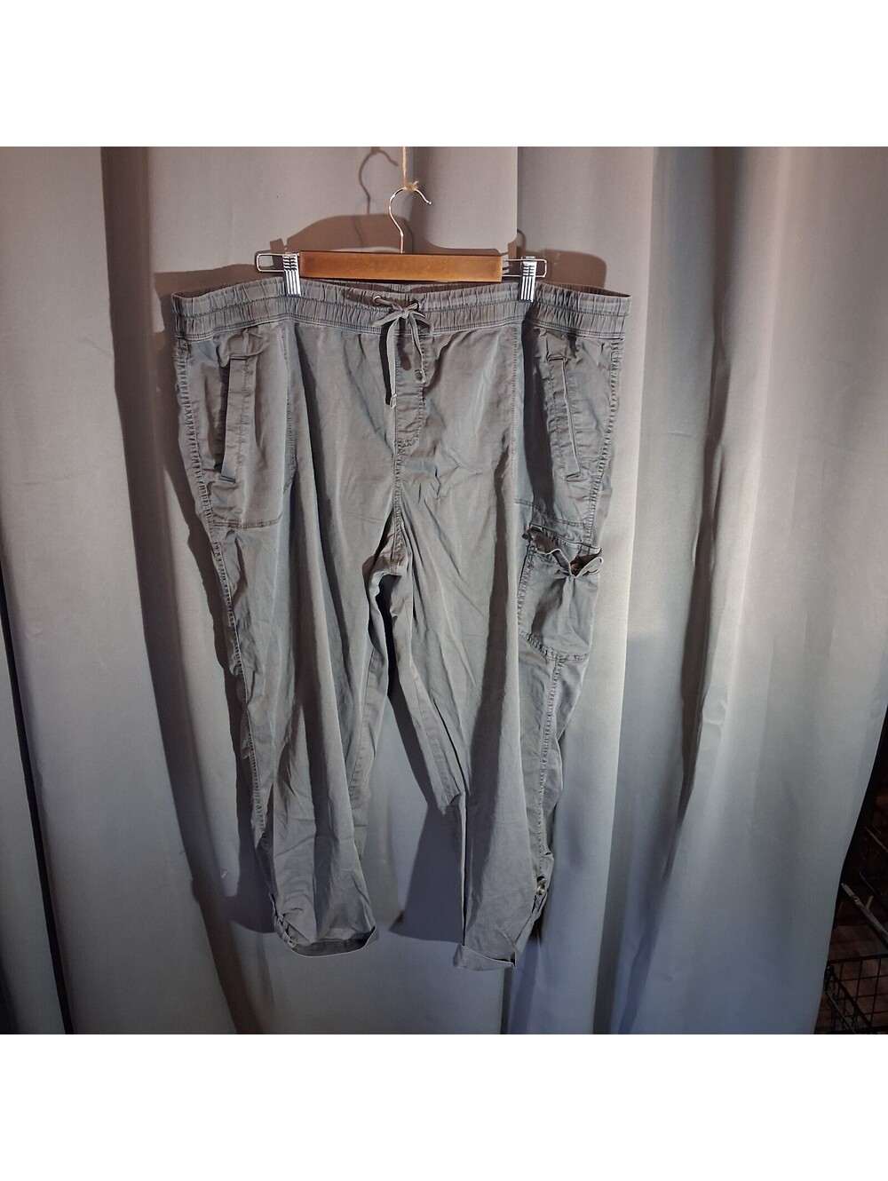 Westport Women's Gray Cotton Blend Casual Pants Size XL